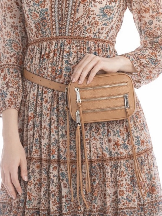 Rebecca Minkoff Handbags - Rebecca Minkoff Tan Leather festival fringe belt bag